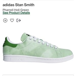 NWT Adidas Sneakers Pharrell x Hu Holi x Stan Smith 'Green'